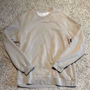 PacSun Men's Beige Crewneck Sweater